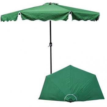 Parasol Murale Jardin Vert – Demi-Forme 270 cm, Hauteur 235 cm