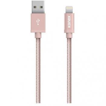 Silver Kanexan Lightning‑USB Cable, Apple Certified, 2 m (15 cm) Rose Gold