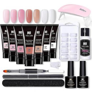 Kit de Renforcement Gel pour Ongles – 7 Couleurs Rose Nude