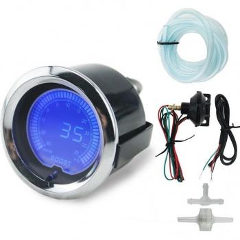 Digital Car Boost Gauge with 7 Colors Backlight