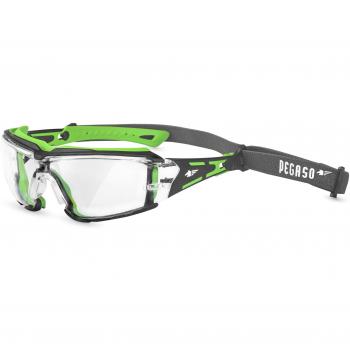 Pegaso Gafas Protección Black&white Clear Pc Lens Adjustable Band