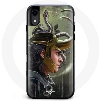 Cover iPhone XR Loki – Thor: Ragnarok, caschetto fan art stagione 1