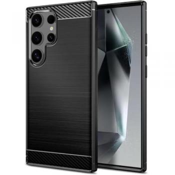 Funda de Carbono Negra para Samsung Galaxy S24 Ultra 5G
