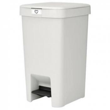 Cubo de Basura de Pedal 16L Brabantia Step Up Gris Claro