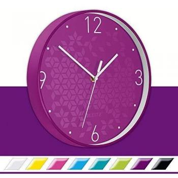 Leitz Wanduhr WOW violett