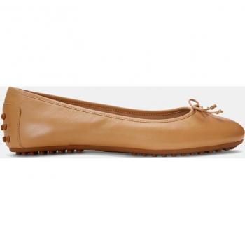 Calzado Elegante: Bailarinas Jayna de Mujer – Piel Marrón con Logo Ralph Lauren