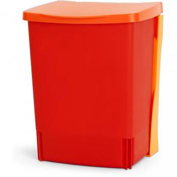 Brabantia Binny 10‑Litre Wall‑Mounted Trash & Storage Unit – Lipstick Red