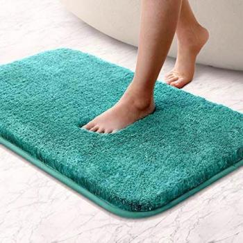 Thickened Non Slip Bath Mat, Ultra Soft Absorbent Microfiber Bathroom Rug, Quick-drying, Machine Washable