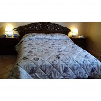 Trapunta Invernale Matrimonio 300g/m², Tinta Unita Piumone, Made in Italy