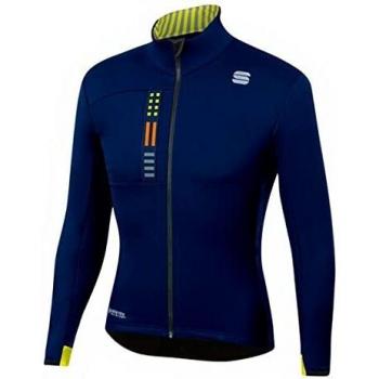 Sportful Super Jacket Herren Fahrradjacke XL Blau/Schwarz