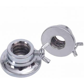 2PCS 2.5cm Double Lock Hex Nuts for Dumbbell Equipment