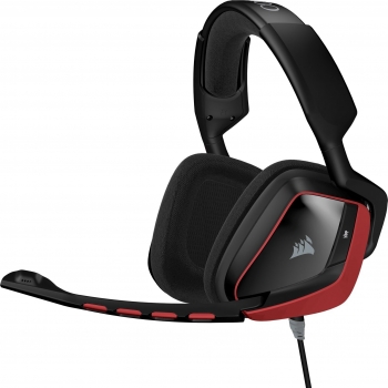Corsair VOID 7.1 Headset Gaming Nero Rosso con Microfono Jack