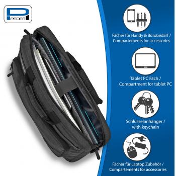 PEDEA Laptoptasche »URBAN compact 43,9cm (17,3)«