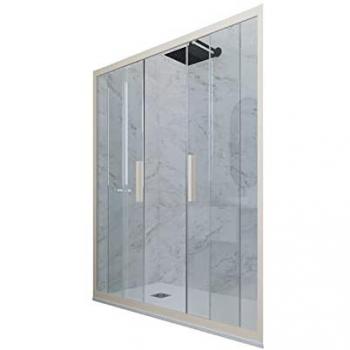 Porte coulissante pour douche Forte 120 cm Champagne