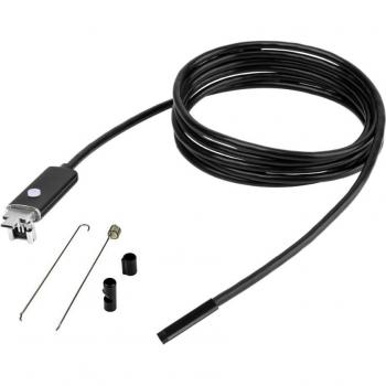 2-in-1 USB Endoscope Camera 1M 5.5mm 6 LEDs IP67 Waterproof Micro OTG
