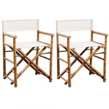 Chaises pliantes en bambou pour salle à manger et jardin