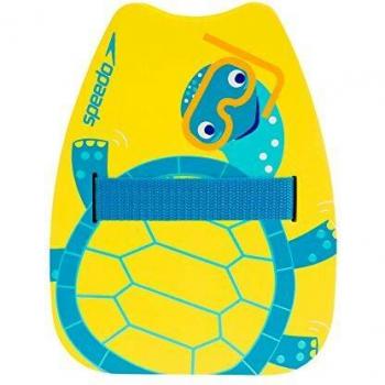 Speedo Kid’s Back Float – Tri‑Tone Yellow/Turquoise/Blue