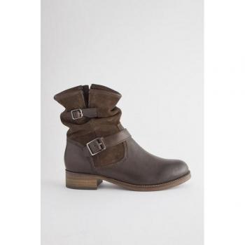Standard Brown Comfort Wide‑Fit Ankle Boot