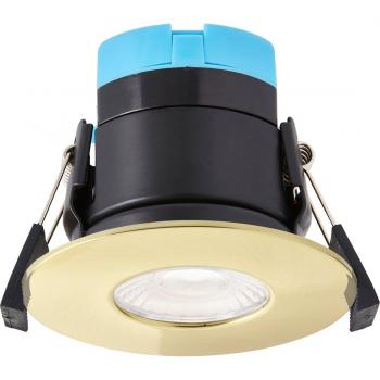 Satin Brass Fire Rated Recessed Downlight