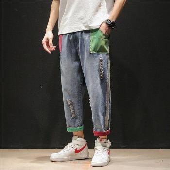 Ropa de calle jeans de tallas grandes para hombres
