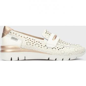 MOCASINES CALADOS DE MUJER PIKOLINOS CANTABRIA W4R-6518C1 BLANCO