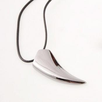 316L Steel Wolf Tooth Pendant Necklace for Men