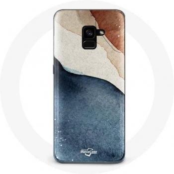 Custodia protettiva per Samsung Galaxy A8 Plus con texture astratta