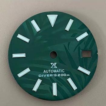 28.5mm Green Leaf Watch Dial for SKX007/SKX009