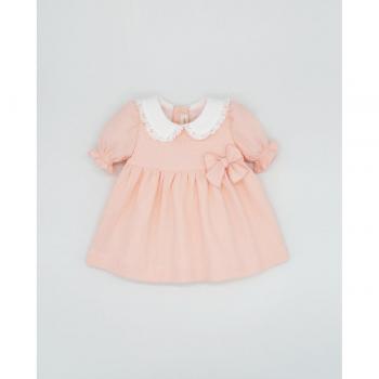 Otoñalita Naranja: Vestido Infantil con Cuello Camisero