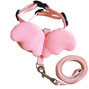 Laisse et Harnais Mignon avec Ailes pour Chiens de Petite Taille