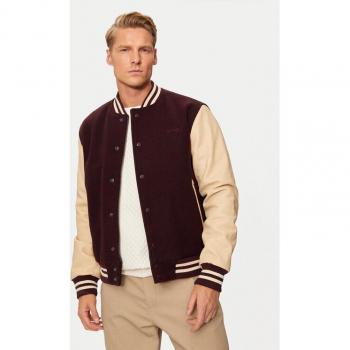 Regular Fit Dunkelrote Schott NYC Jacke LC8705
