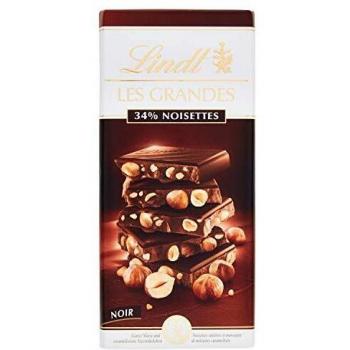 Lindt Les Grandes Chocolat Noir Noisettes