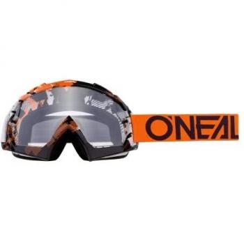 O'NEAL Freeride Sportbrille – 1,2 mm UV‑Schutz, Orange/Weiß Neon-Design