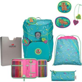 DerDieDas® Schulranzen „Easy‑Flex“ – 6‑teiliges Mädchenmodell