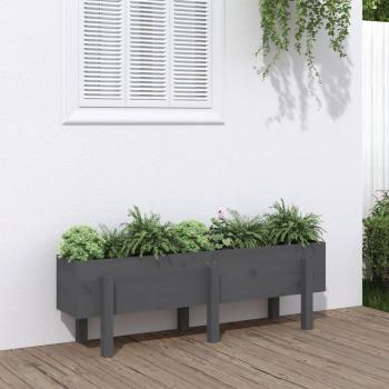 Canalha Jardinagem Pinho Cinza 121x30x38 VidaXL