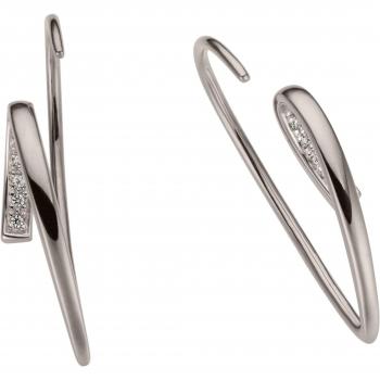 Schmuck-Geschenk: Firetti Gold 585 Ohrringe mit Pavé-Glanz