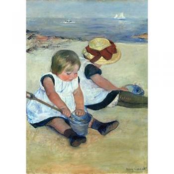 Puzzleteile 1000 – Mary Cassatt: Kids at the Seashore, 1884