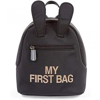 CHILDHOME Sac à Dos Enfant Bébé Noir/Or