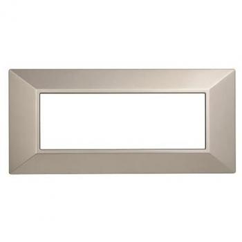 Plaque ETTROIT AN90608 6P Pyramide Couleur Titane Bticino