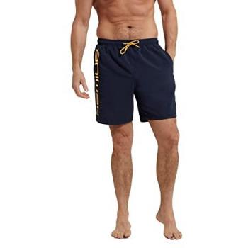 Deep Dive Lightweight Elastic Waist Quick Dry Beach Boardshorts – Navy