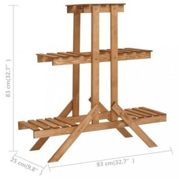 Estrutura de Madeira VidaXL 83x25x83 cm para Viveres Botânicos