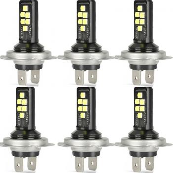 Ensemble 6 Ampoules H7 LED Croisement 220W 60 000 lm 6 000K