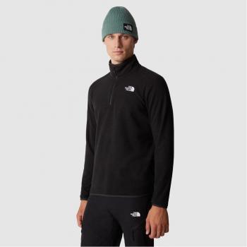 Camiseta Deportiva ¼ Cierre Negro Glacier 100 TNF Hombre