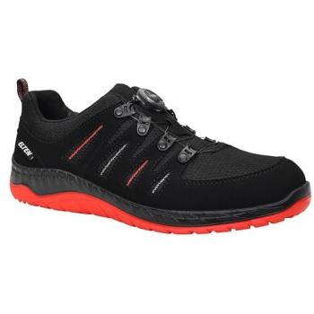 Maddox Boa Low ESD Calzatura Bassa Nera-Rossa Elten