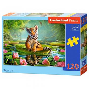 Puzzleteil „Tiger Lily“ – 120 Stück (Castorland B‑13296‑1)