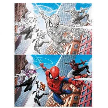Puzzle à Gratter Spiderman 3D Univers Marvel 150 pièces