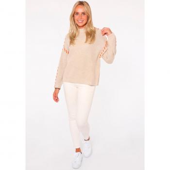 Zwillingsherz Pullover mit Wollanteil und Herzdesign