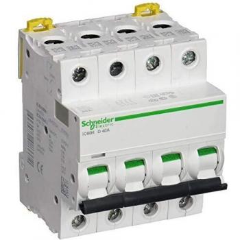 Interruptor Automático 4P 40A Curva D iC60H Schneider Electric