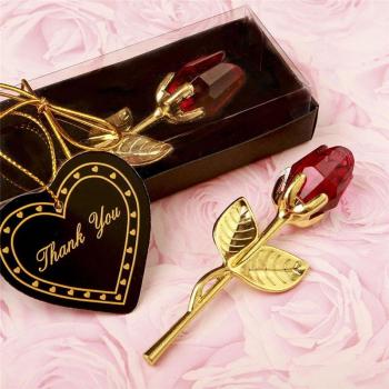 Romantic Glass Rose Flower Gift