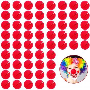 Narices Rojas de Espuma para Disfraces de Payaso